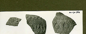 Fragment of a Bowl, Earthenware; reddish body, white slip, polychrome slip decoration under transparent glaze