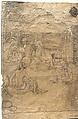 Pounced Drawing for Astrologer and Holy Men, Govardhan, Brush drawing and line on paper