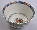 Bowl, Stonepaste; polychrome painted under transparent glaze