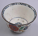 Bowl, Stonepaste; polychrome painted under transparent glaze
