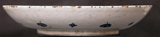 Dish, Stonepaste; painted and glazed