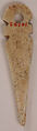 Peg for a Bookbinding, Bone; incised and inlaid with paint