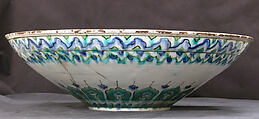 Bowl, Stonepaste; painted and glazed