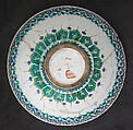 Bowl, Stonepaste; painted and glazed