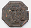 Panel, Wood; carved, inlaid with ivory