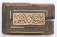 Panel, Wood; carved, inlaid with carved ivory