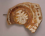 Fragment of a Bowl, Earthenware; luster-painted