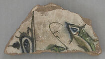 Ceramic Fragment, Stonepaste; polychrome painted under transparent glaze
