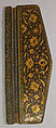 Flap of a Bookbinding (Jild-i kitab), Leather; painted,  gilded, and lacquered
