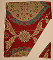 Textile Fragment, Silk, metal wrapped thread; lampas (kemha)