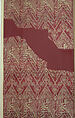 Fragmentary Cenotaph Cover with Calligraphic Inscriptions, Silk; lampas