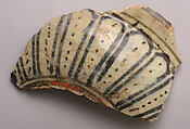 Ceramic Fragment, Stonepaste; underglaze painted