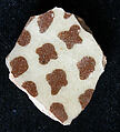 Ceramic Fragment, Stonepaste; luster-painted