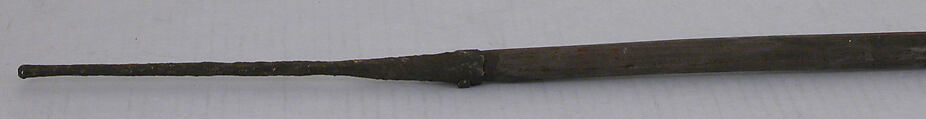 Staff with Cross, Bronze, wood
