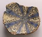 Fragment of a Bowl, Stonepaste; underglaze painted