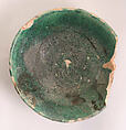 Fragment of a Bowl, Earthenware; glazed