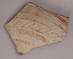 Ceramic Fragment, Earthenware; glazed
