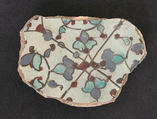 Fragment of a Bowl, Stonepaste; underglaze painted