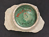 Fragment of a Bowl, Stonepaste; underglaze painted