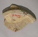 Ceramic Fragment, Earthenware; glazed, luster-painted