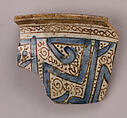 Ceramic Fragment, Earthenware; glazed