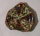 Fragment of a Bowl, Earthenware; glazed over slip