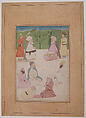 Portrait of Mian Mir and Mulla Shah, Attributed to Muhammad Musa, Watercolor on paper