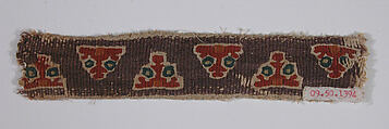 Band, Linen, wool; tapestry weave