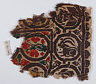 Textile Fragment, Linen, wool; tapestry weave