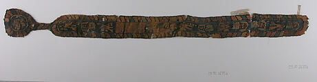 Shoulder Band Fragment, Wool; tapestry weave