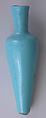 Cosmetic Flask (Mukhula) of Opaque Turquoise Glass, Glass; blown, cold-painted