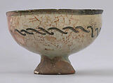Bowl, Stonepaste; painted on an opaque white ground under transparent glaze