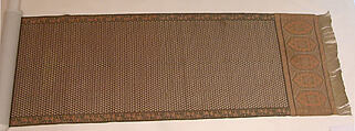 Sash, Silk, metal thread
