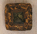 Plaque for a Collar or Necklace, Steatite, gold, mother of pearl