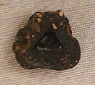 Plaque for a Collar or Necklace, Steatite, gold, mother of pearl