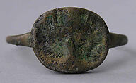 Ring, Bronze; gilded