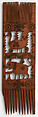Comb, Wood; carved