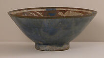 Bowl, Stonepaste; luster-painted on opaque white glaze