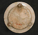 Footed Bowl, Stonepaste; stain and overglaze painted