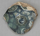 Fragment of a Dish, Stonepaste; polychrome underglaze painted under colorless glaze