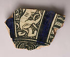 Ceramic Fragment, Stonepaste; polychrome painted under transparent glaze