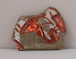 Fragment of a Bowl, Stonepaste; luster-painted