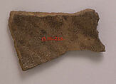 Fragment of a Dish, Earthenware; luster-painted