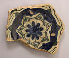 Ceramic Fragment, Stonepaste; polychrome painted under transparent glaze