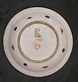 Dish, Stonepaste; painted and glazed