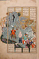 Shahnama (Book of Kings) of Firdausi, Shah Muhammad of Sabzavar, Ink, opaque watercolor, and gold on paper
