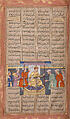 Shahnama (Book of Kings) of Firdausi, Abu&#39;l Qasim Firdausi (Iranian, Paj ca. 940/41–1020 Tus), Ink, opaque watercolor, silver, and gold on paper