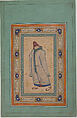 A Dervish, Ink, opaque watercolor, and gold on paper