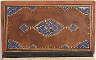 Divan (Collected Works) of Jami, Maulana Nur al-Din `Abd al-Rahman Jami (Iranian, Jam 1414–92 Herat), Ink, opaque watercolor, and gold on paper; leather binding