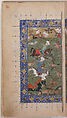 Divan (Collected Works) of Jami, Maulana Nur al-Din `Abd al-Rahman Jami (Iranian, Jam 1414–92 Herat), Ink, opaque watercolor, and gold on paper; leather binding
